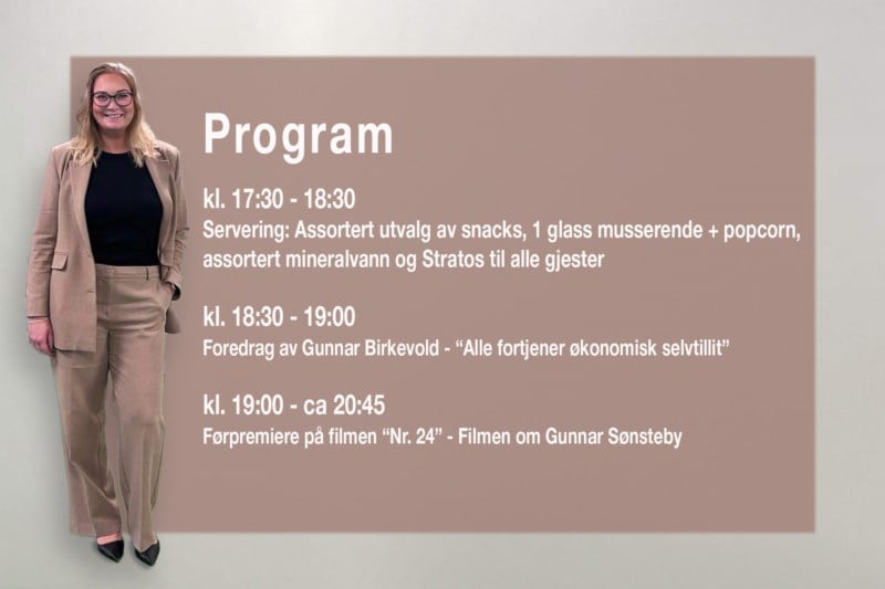 Program for kvelden